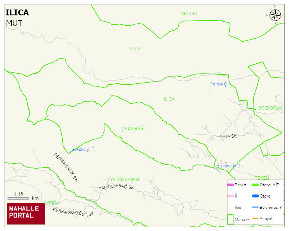 ILICA Mahallesi Haritası | Coğrafi Yapı ve Detaylı Haritası