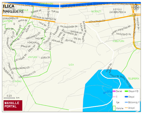 ILICA Mahallesi Haritası | Sayısal Bölge Görünümü