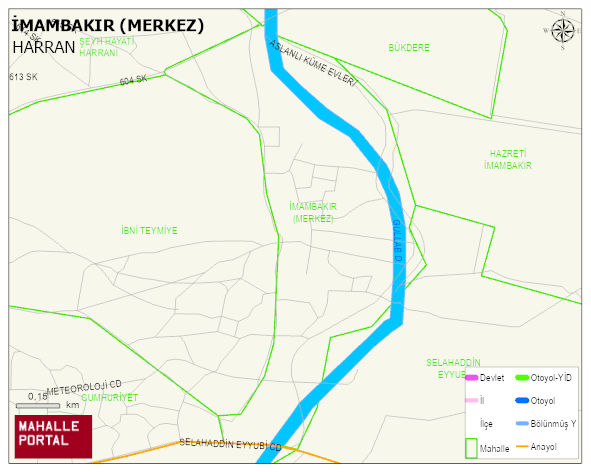 İMAMBAKIR (MERKEZ) Mahallesi Haritası | Coğrafi Yapı ve Detaylı Haritası