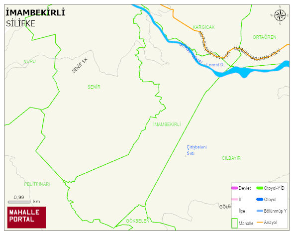 İMAMBEKİRLİ Mahallesi Haritası | Yükselti ve Doğa Özellikleri
