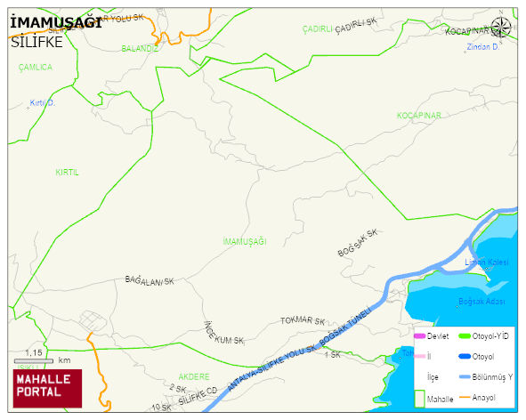 İMAMUŞAĞI Mahallesi Haritası | İnteraktif Köy ve Mahalle Sınırları
