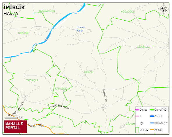 İMİRCİK Mahallesi Haritası | Sayısal Bölge Görünümü