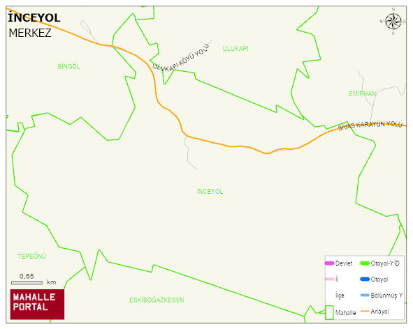 İNCEYOL Köyü Haritası | Uydu Görüntüsü ve Harita Detayları