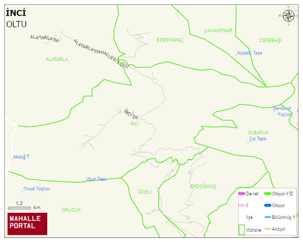 İNCİ Mahallesi Haritası | Mahalle Sokak Haritası