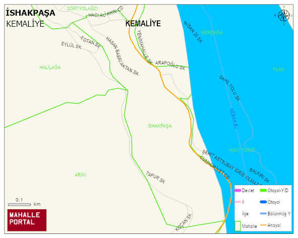 İSHAKPAŞA Mahallesi Haritası | Mahalle Sokak Haritası