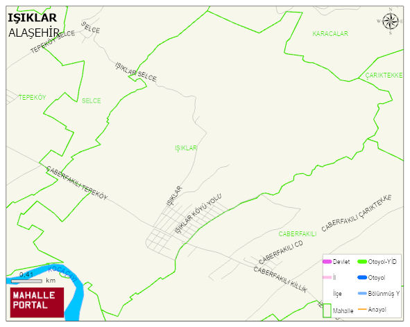 IŞIKLAR Mahallesi Haritası | İnteraktif Köy ve Mahalle Sınırları
