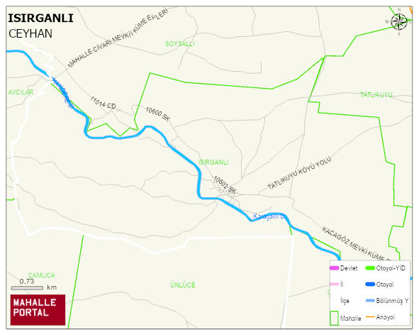 ISIRGANLI Mahallesi Haritası | Dağlar, Ovalar ve Akarsu Bilgileri