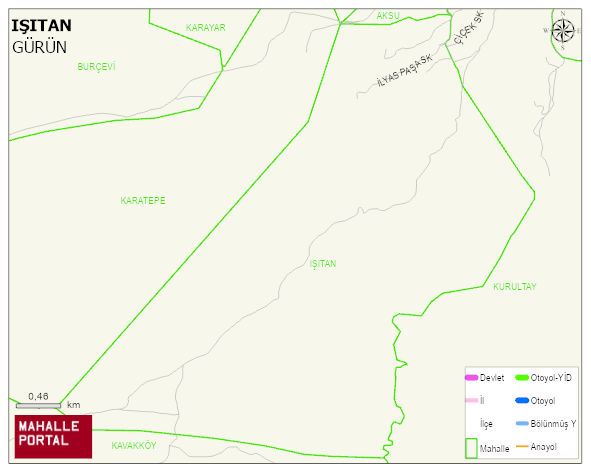 IŞITAN Mahallesi Haritası | Güncel Mahalle ve Köy Haritası