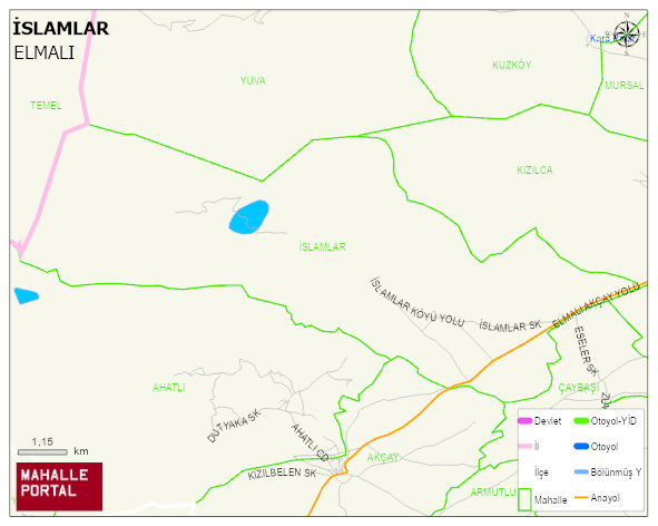 İSLAMLAR Mahallesi Haritası | İnteraktif Köy ve Mahalle Sınırları