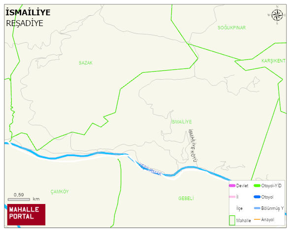 İSMAİLİYE Köyü Haritası | Uydu Görüntüsü ve Harita Detayları