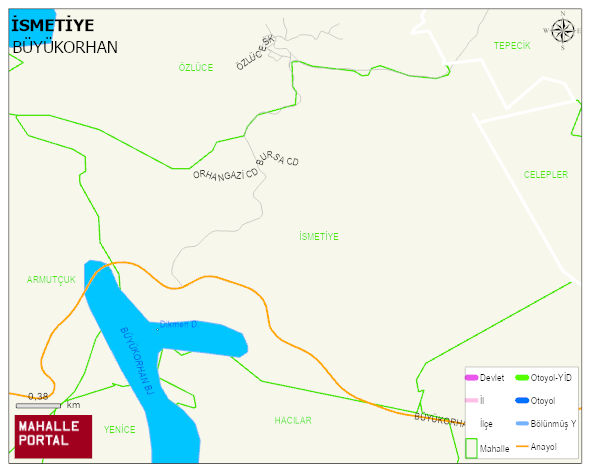 İSMETİYE Mahallesi Haritası | İnteraktif Köy ve Mahalle Sınırları