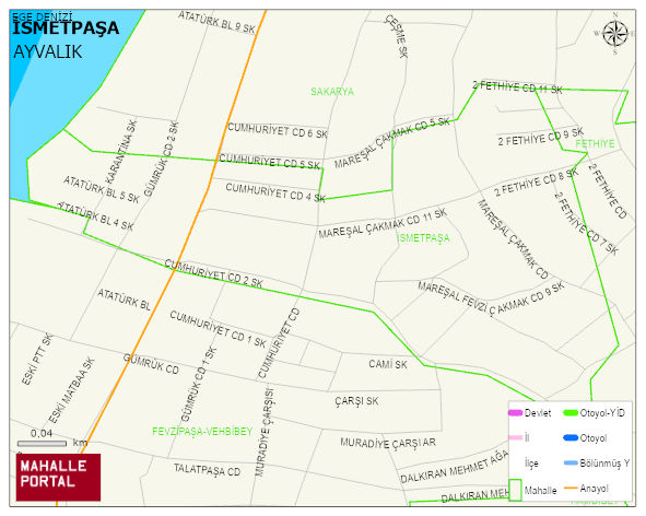 İSMETPAŞA Mahallesi Haritası | İnteraktif Köy ve Mahalle Sınırları