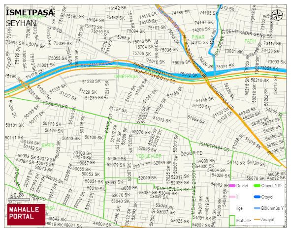 İSMETPAŞA Mahallesi Haritası | Detaylı Köy ve Mahalle Görünümü
