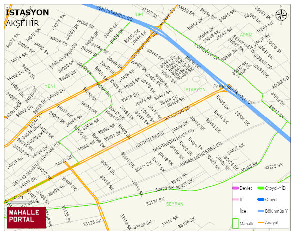 İSTASYON Mahallesi Haritası | İnteraktif Köy ve Mahalle Sınırları