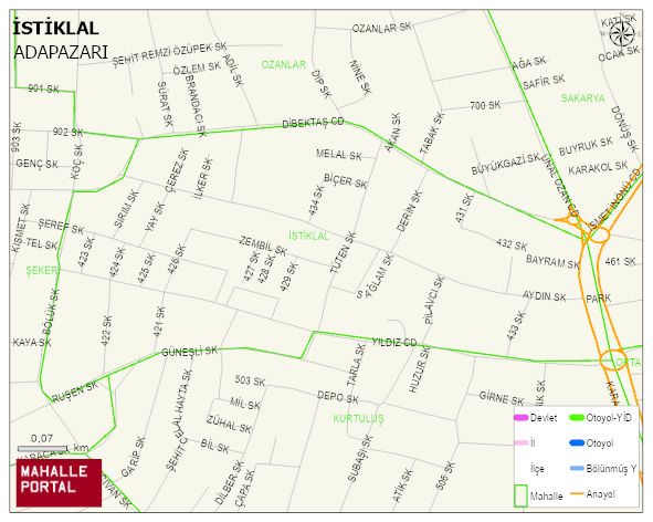 İSTİKLAL Mahallesi Haritası | Uydu Görüntüsü ve Harita Detayları