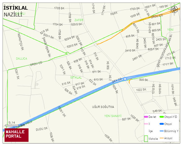 İSTİKLAL Mahallesi Haritası | Detaylı Köy ve Mahalle Görünümü