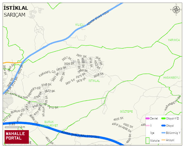 İSTİKLAL Mahallesi Haritası | Uydu Görüntüsü ve Harita Detayları