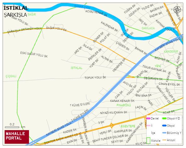 İSTİKLAL Mahallesi Haritası | Detaylı Köy ve Mahalle Görünümü