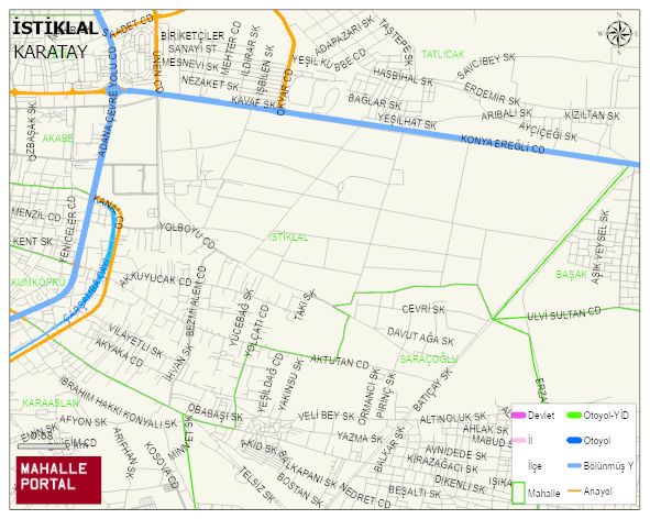 ÇATALTÖMEK Mahallesi Haritası | İnteraktif Köy ve Mahalle Sınırları