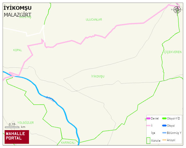 İYİKOMŞU Köyü Haritası | Uydu Görüntüsü ve Harita Detayları