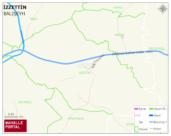 İZZETTİN Köyü Haritası | Mahalle Sokak Haritası