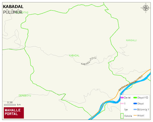 KABADAL Köyü Haritası | Coğrafi Yapı ve Detaylı Haritası