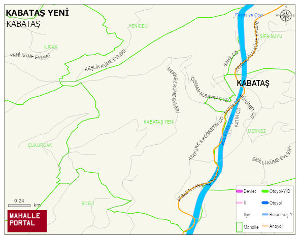 KABATAŞ YENİ Mahallesi Haritası | Mahalle Sokak Haritası