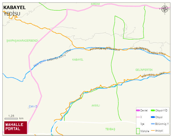 KABAYEL Köyü Haritası | Güncel Mahalle ve Köy Haritası