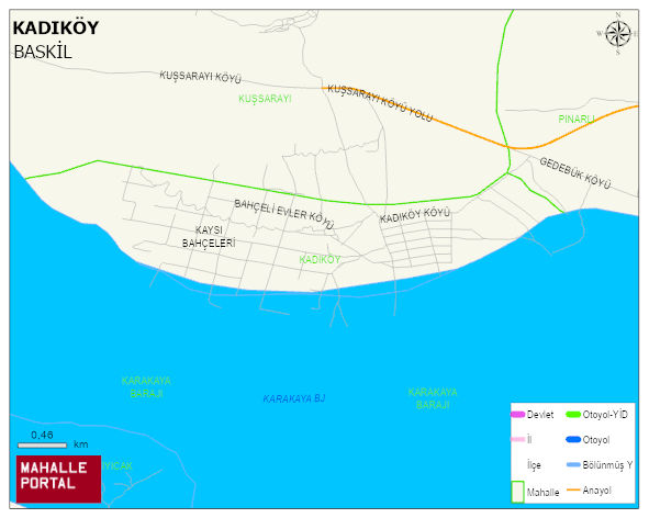 KADIKÖY Köyü Haritası | Mahalle ve Köy Sınırı