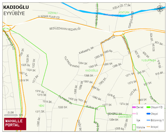 KADIOĞLU Mahallesi Haritası | İnteraktif Köy ve Mahalle Sınırları