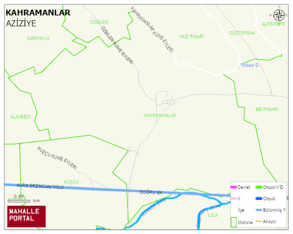 KAHRAMANLAR Mahallesi Haritası | Mahalle Sokak Haritası