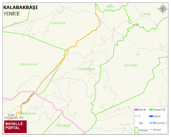 KALABAKBAŞI Köyü Haritası | Uydu Görüntüsü ve Harita Detayları