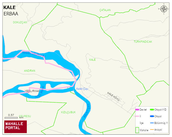 KALE Köyü Haritası | Uydu Görüntüsü ve Harita Detayları