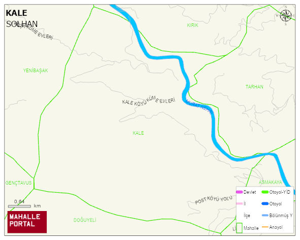 KALE Köyü Haritası | Coğrafi Yapı ve Detaylı Haritası