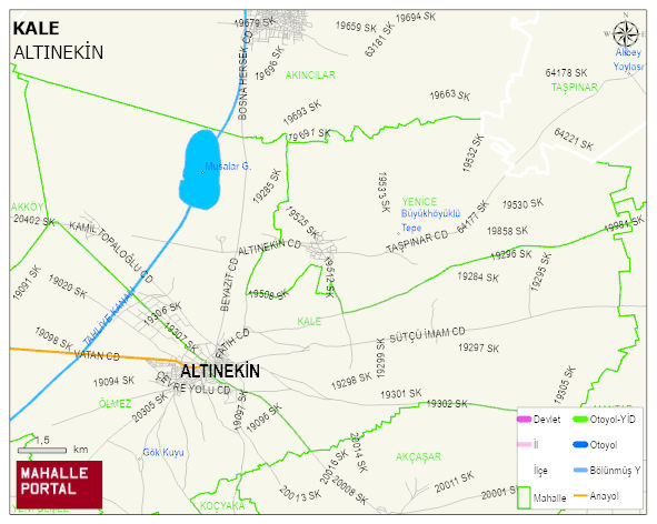 KALE Mahallesi Haritası | İnteraktif Köy ve Mahalle Sınırları