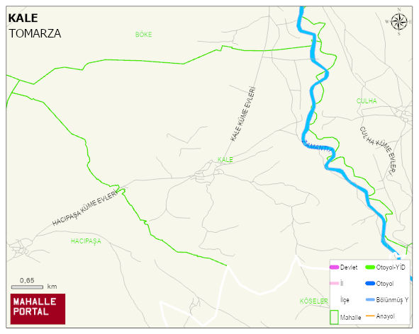 KALE Mahallesi Haritası | Coğrafi Yapı ve Detaylı Haritası