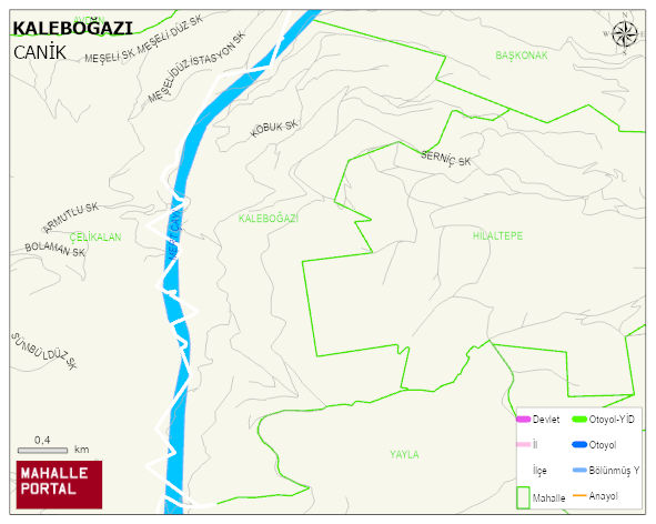 KALEBOĞAZI Mahallesi Haritası | İnteraktif Köy ve Mahalle Sınırları