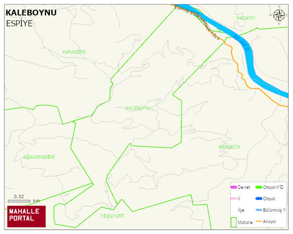 KALEBOYNU Mahallesi Haritası | Detaylı Köy ve Mahalle Görünümü