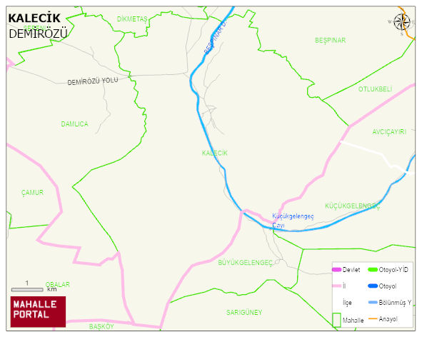 KALECİK Köyü Haritası | İnteraktif Köy ve Mahalle Sınırları