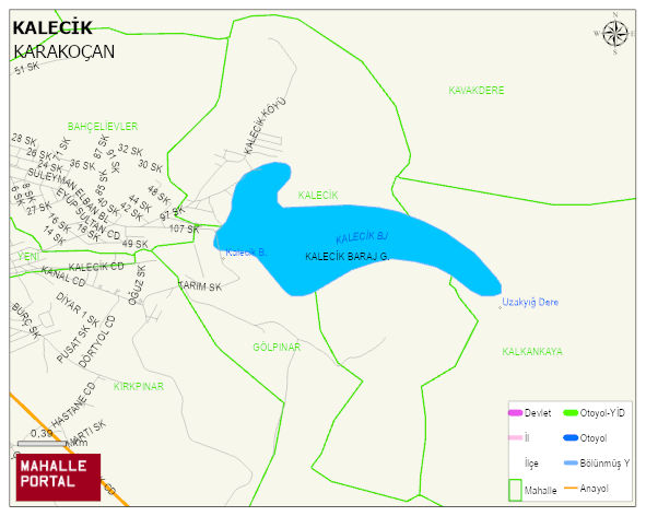 KALECİK Köyü Haritası | Uydu Görüntüsü ve Harita Detayları