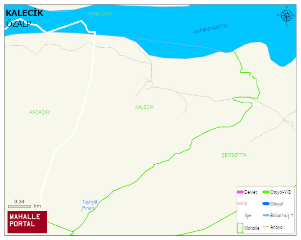 KALECİK Mahallesi Haritası | İnteraktif Köy ve Mahalle Sınırları