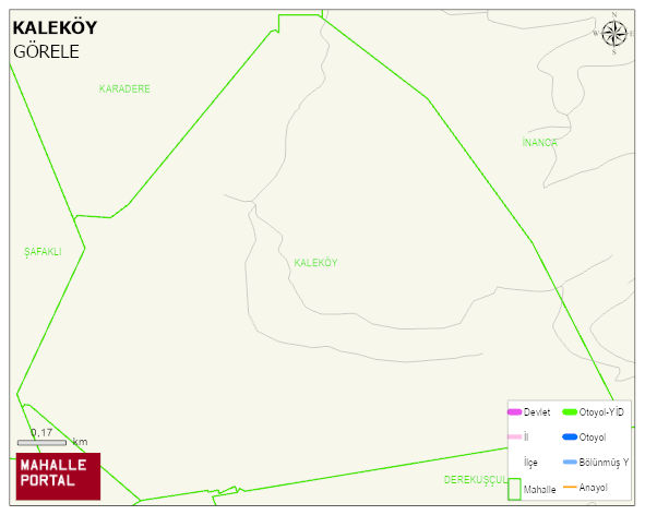 KALEKÖY Köyü Haritası | Coğrafi Yapı ve Detaylı Haritası