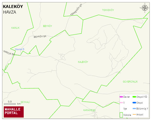 KALEKÖY Mahallesi Haritası | Detaylı Köy ve Mahalle Görünümü