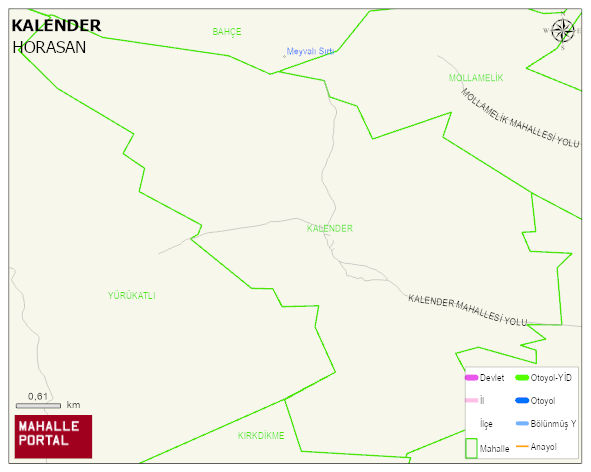 KALENDER Mahallesi Haritası | Dağlar, Ovalar ve Akarsu Bilgileri