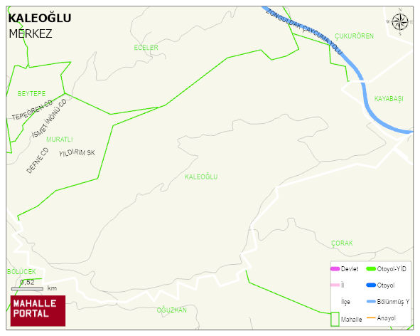 KALEOĞLU Köyü Haritası | Uydu Görüntüsü ve Harita Detayları