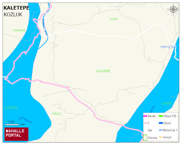 KALETEPE Köyü Haritası | Uydu Görüntüsü ve Harita Detayları