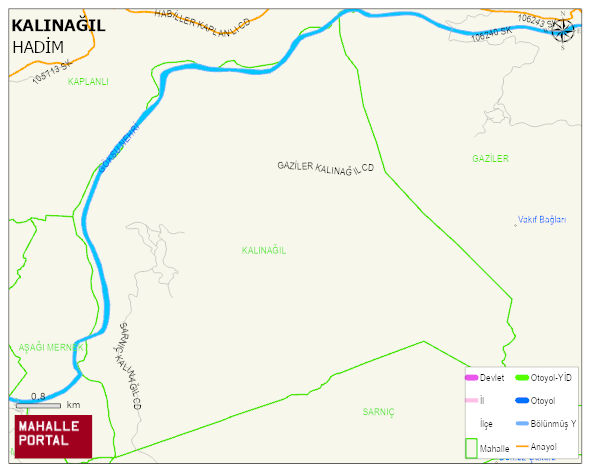 KALINAĞIL Mahallesi Haritası | Güncel Mahalle ve Köy Haritası