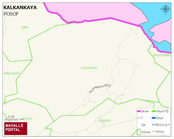KALKANKAYA Köyü Haritası | Güncel Mahalle ve Köy Haritası