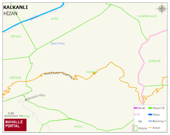 KALKANLI Köyü Haritası | Coğrafi Yapı ve Detaylı Haritası