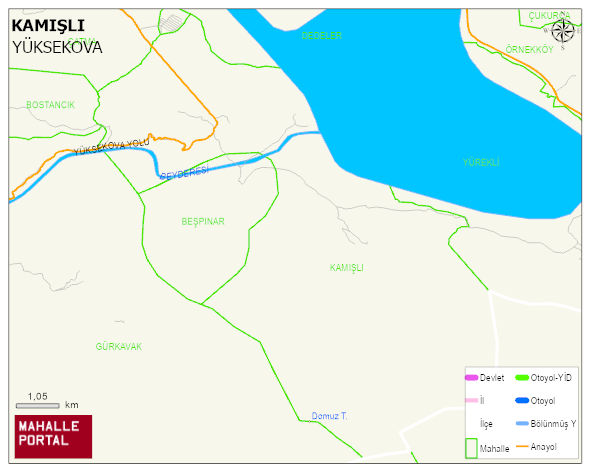 KAMIŞLI Köyü Haritası | Mahalle Sokak Haritası